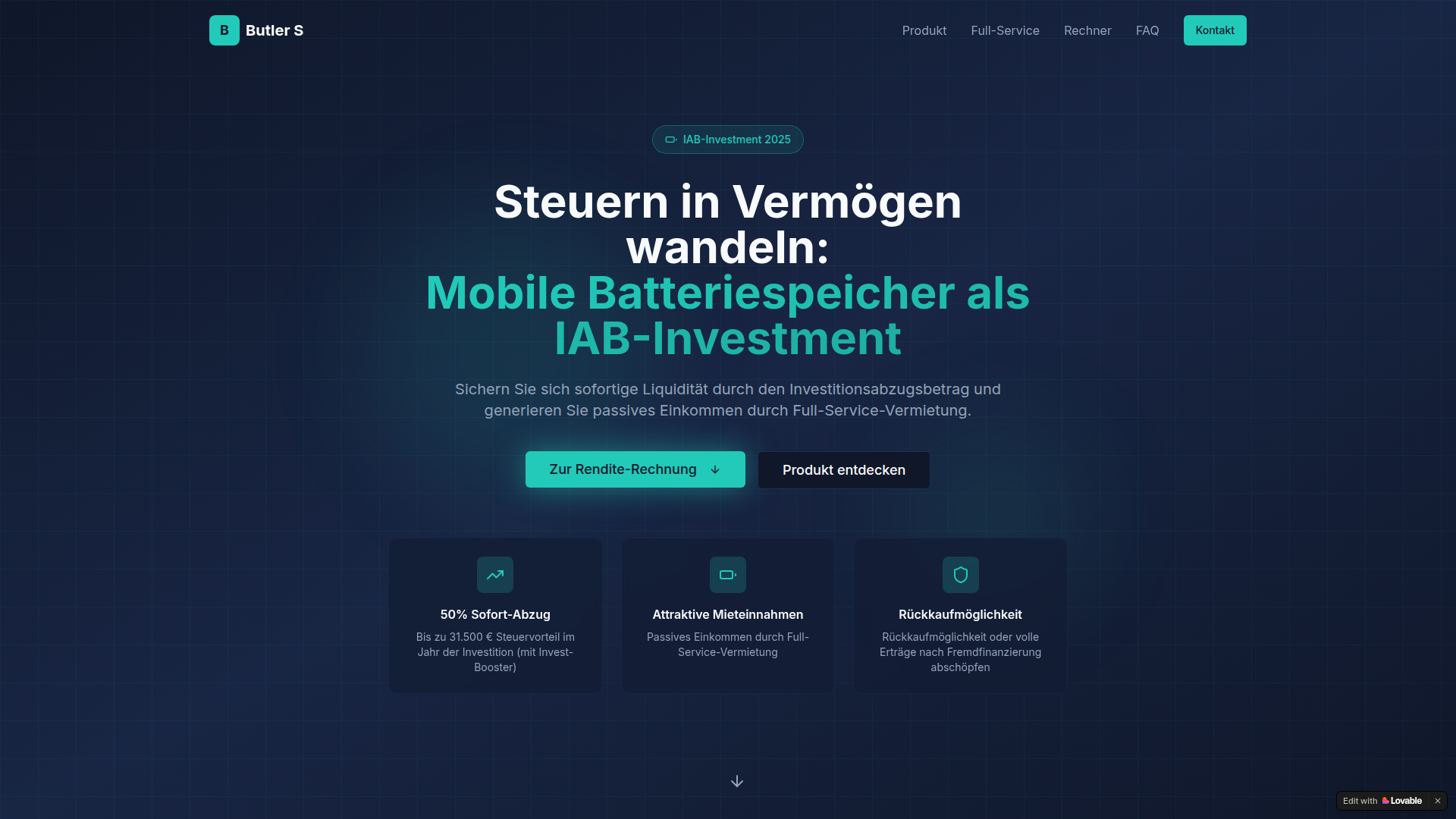 IAB-Booster – Mobile Batteriespeicher als IAB-Investment